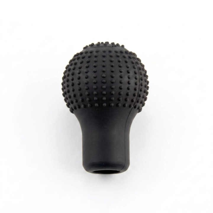 Couvre Pommeau de Levier de Vitesse en Silicone Antidérapant – Protection Embout Sélecteur – Noir / Rouge / Gris