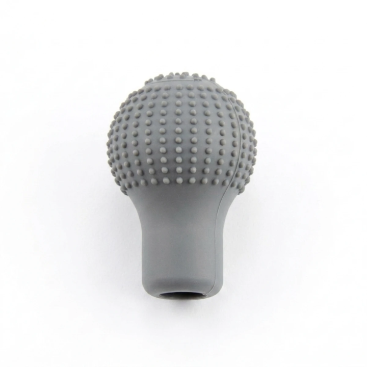 Couvre Pommeau de Levier de Vitesse en Silicone Antidérapant – Protection Embout Sélecteur – Noir / Rouge / Gris