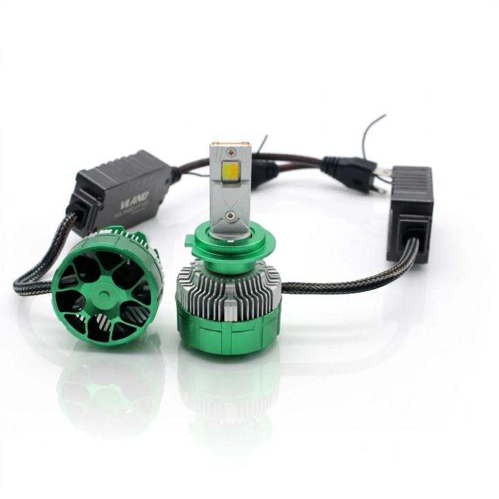 Kit d'Ampoules LED Dragon V12 – Phares Voiture Haute Luminosité – IP67 Waterproof – Ventilateur Silencieux Intégré