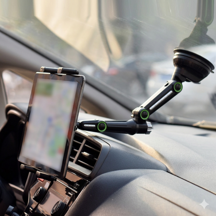 Support Téléphone Voiture Flexible Ventouse Rotation 360° Antichoc | DSK Auto Tunisie