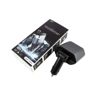 Chargeur Voiture Rétractable 100W Type-C iPhone Android Affichage Numérique | DSK Auto Tunisie